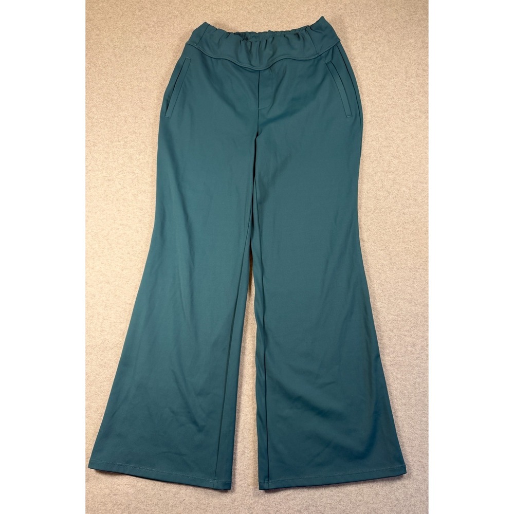 Halara NWT Teal Yoga Pants Performance High Rise Wide Leg Athleisure S SKU 215